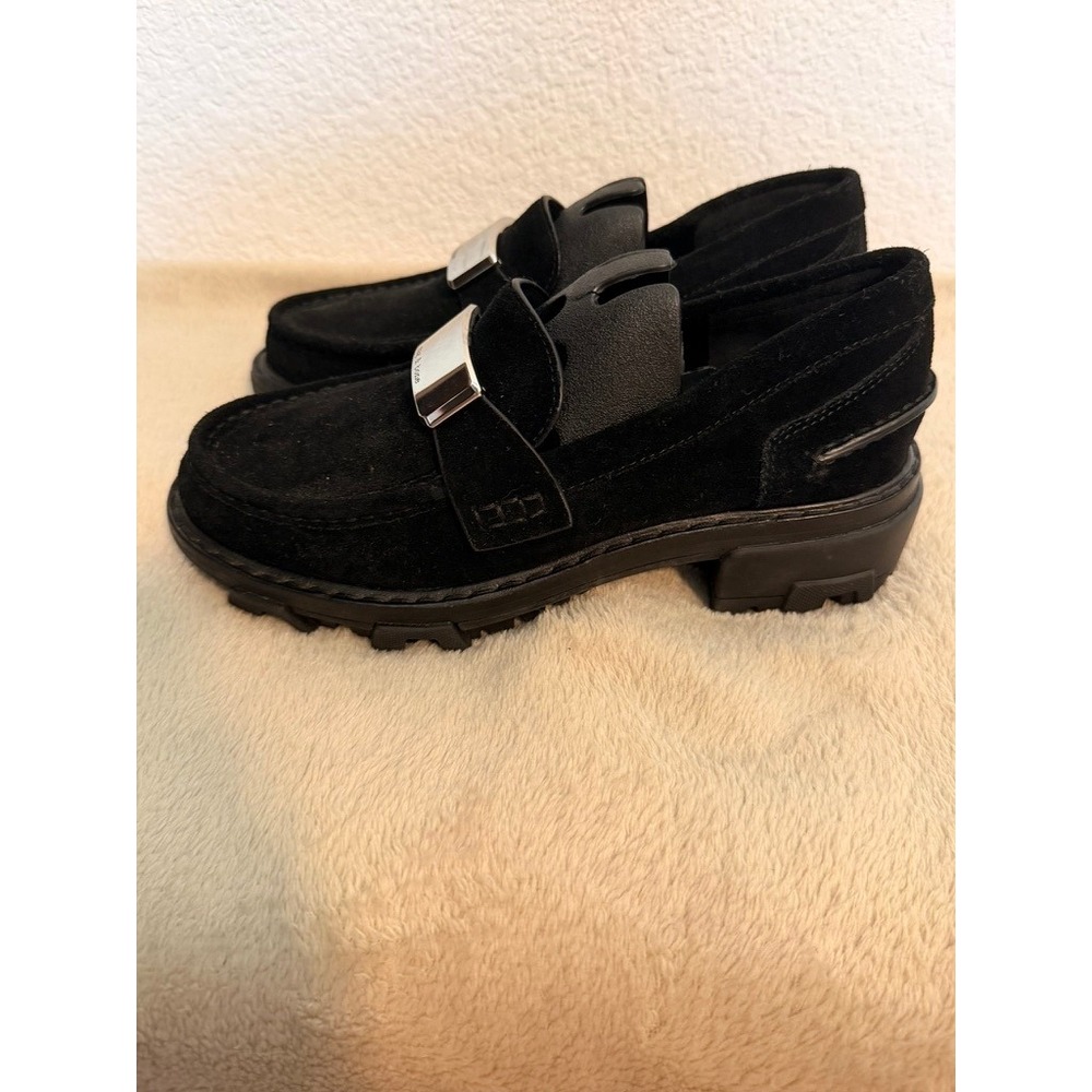 Rag & Bone Shiloh 2.0 Black Suede Lug Sole Loafers Shoes Womens 36.5 US 6.5 - Picture 3 of 8